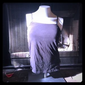 Black Cami with built in shelf